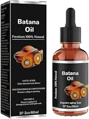 60ml Batana Oil for Hair Growth, 100% Natural Batana Oil Organic for Healthy Hair, Repair Damaged Hair, Nourishes Thin Hair Scalp Skin, Enhances Hair & Skin Radiance (1Pcs)