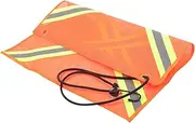 Hohopeti Atv Reflective Safety Flag Double Sided Mesh Warning Flag for Car End Visibility Material for Day Night Use Essential Trailer Safety Tool