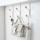 Wrought Iron Clothes Hanging Rack 5cm Width Coat Key Storage Hook for Bathroom