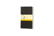 3pc Moleskine Cahier Soft Cover Writing Notebook Journal Grid Set Black Large
