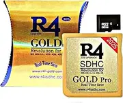 R4 SDHC 2024 Gold Adapter with 32 GB Micro SD with YS Menu with 500 in 1 Will Work On DS DSI DSIXL 2DS 2DSXL 3DS 3DSXL