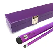 FLURO Purple Pool Snooker Billiard Cue and Case