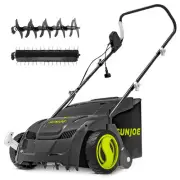 Sun Joe 12 Amp Electric Dethatcher and Scarifier, Lawn Equipment w/ 8 Gallon Bag