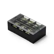 600V 45A Terminal Block 3way Dual Position Covered Barrier Strip Solar Connector