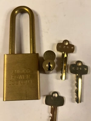 1-Amoco Power Lockout padlock keyed