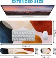 Gaming Mouse Pad Wrist Support Set Desk Mat XXL Mousepad + Keyboard 4in1 Large G