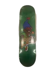 New Deal West Side Skateshop Danny Sargent Green 9.25in Signed Skateboard Deck