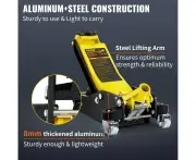 2.5 Ton Low Profile Aluminum Steel Racing Floor Jack with Dual Pump Lift