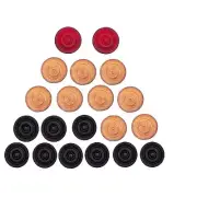 Wooden Carrom Coins Carrom Goti With 1 Striker Carrom Board Game Accessories