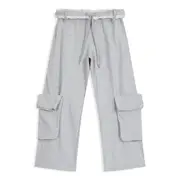 [OPEN YY] Rolled Waist Sweat Cargo Pants