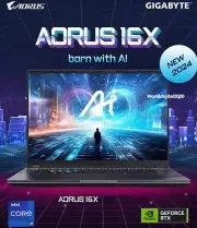 GIGABYTE 2024 AORUS 16X Gaming NoteBook 16" QHD Intel 14th-i9 32G 1TB RTX 4070