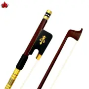 4/4 Full Size Cello Bow Brazilwood Abalone Inlay Ebony Frog Straight
