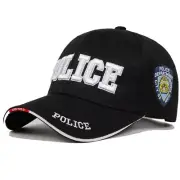 QUALITY BLACK NY POLICE CAP HAT ARMY MILITARY CAMPING HIKING BASEBALL BASKETBALL