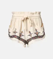 [Marant Etoile] Marant Etoile Kriss embroidered shorts AU 16 white