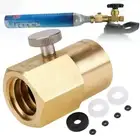Valve TR21-4 to W21.8-14 Cylinder Refill Adaptor CO2 Adapter For Sodastream