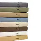 1000 Thread Count Silky BAMBOO COTTON Hybrid Blend Bed Sheet Set QUEEN BLUE