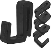 SOESFOUFU 4pcs Door Hanger Hook Cubicle Hanger Cubicle Must Haves Furniture Clips Black Pp