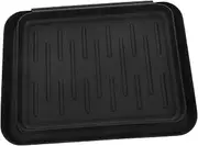 2pcs Shoe Plate Pad Water Mat Defrosting Tray Rubber Boot Mat Garage Shoe Rack Shoe Boot Trays Entry Mat Wet Shoe Tray Shoe Bin for Entryway Large Boot Tray Shoe Mats Plastic Black