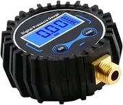 1/4 200 PSI Digital Tire Pressure Gauge LCD Backlight LED Digital Tire Pressure Gauge Pressure Gauge for Car Pressure Tester(Without led Light)
