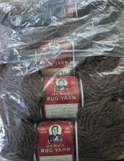 VTG Aunt Lydia's Heavy Rug Yarn Cotton & Rayon Blend 180 yds New/Old Stock 6pc