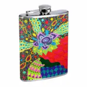 Abstract Art Em15 8oz Stainless Steel Flask Drinking Whiskey Liquor