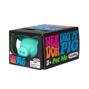Schylling Dig' It Pig Nee Doh Kids Squeeze Squish Play Toy 8cm Assorted 3y+