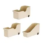 Rolling Storage Box, Pantry Organization with Wheels, Cupboard Organizing