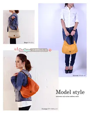 (現貨在台)日本正品Macaronic Style 2way包 尼龍包 斜背包 手提包 側背包 橘色款