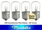 4 x 15W Clear Pilot Light Globe Bulb Lamp ES Screw E27 Incandescent Mirabella