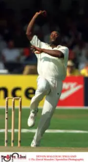 Devon Malcolm England Old Player Cricket Photo