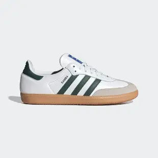 【adidas 愛迪達】休閒鞋 男鞋 女鞋 運動鞋 三葉草 SAMBA OG OR 白綠 IE3437