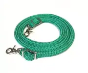 pony rein, miniature horse rein, pony tack green yacht rope