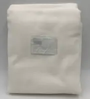 Pottery Barn Emery Linen Grommet Light Filtering Curtain White 50 x 84 in #N357