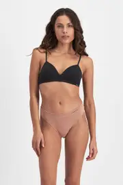 [Bonds] Bonds Women's Flexies Cotton G-String G-String in Blush Latte Size: XS (6/8) XS (6/8) Blush Latte