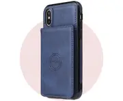 Card Wallet Leather Case Phone Case - Blue, Iphone11pro