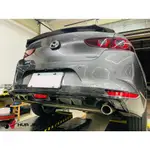 MAZDA 馬自達  MAZDA3 四代 4D 四門 後下巴 後下 空力套件 後下導流板 消光黑 亮黑 飾板