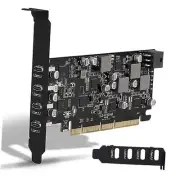 USB PCIe Card Power Delivery 4 USB Type-C Ports, PCIe USB3.1(USB 3.2 UP10148
