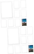 2sets Matte Photo Frame Mats Picture Frame Paper Picture Backing Board Pre-Cut Mat Enhance Photo Display 10pcs*2