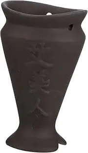 Pot Massager Scraping Pot for Body Cone Burning Tool Body Scraping Cup Double-layer Stick Burner Massage Pot Purple Clay Black