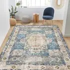 Area Rugs for Living Room Area Rug Living Room Washable Rugs 6x9 Light Blue