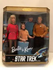 Star Trek Mattel Barbie Ken 30th Anniversary Gift Set 1996 SEALED MINT STUNNING!