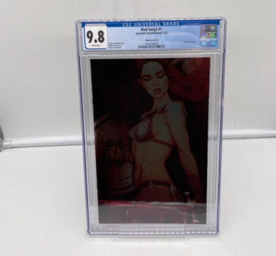 Red Sonja #1 CGC 9.8 Jenny Frison 1:25 Virgin Foil Variant Dynamite 2023