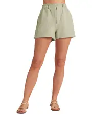 Bella Dahl Callie Linen-Blend Ruffle Short