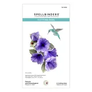 Spellbinders Petunia and Hummingbird Etched Dies from the Summer Solstice Garden Collection by Susan Tierney-Cockburn