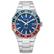 Citizen Series 8 GMT Automatic Pepsi Red Blue Bezel 41mm Luxury Watch NB6030-59L