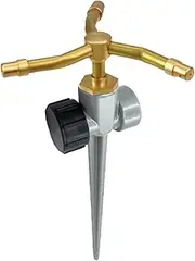 Lawn Sprinkler for Yard | 360 Degree Rotating Garden Water Sprinkler | Triple-Nozzle Yard Sprinkler | Garden Lawn Sprinkler for Patios, Pools and Long-Distance Irrigation