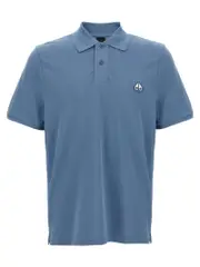 [Moose Knuckles] Moose Knuckles-Everett Polo Celeste-Uomo XL
