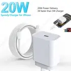 For iPhone 14 13 12 iPad 20W USB Type-C Wall Adapter Fast Charger PD Power Cable