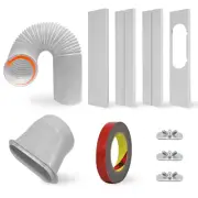 Portable Air Conditioner Window Vent Kit with Hose, Adjustable AC Window Vent...