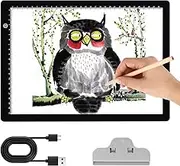 A4 Light Pad - Diamond Painting Light Board, 3 Levels Adjustable Brightness Tracing Light Box, Type-C USB Power Cable LED Light Pad for Diamond Painting, Weeding Vinyl, Drawing